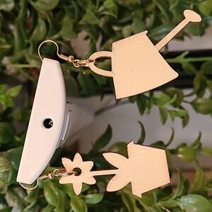 Garden Earrings Laser Cut Wood